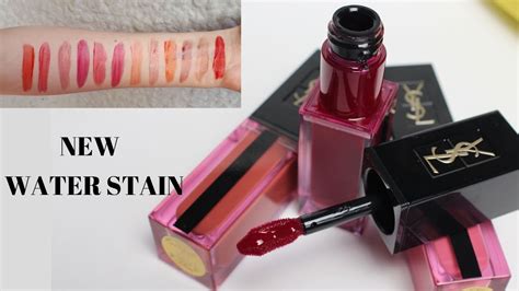 ysl water stain debenhams|YSL Water Stain Vernis A Levres Review & Swatches .